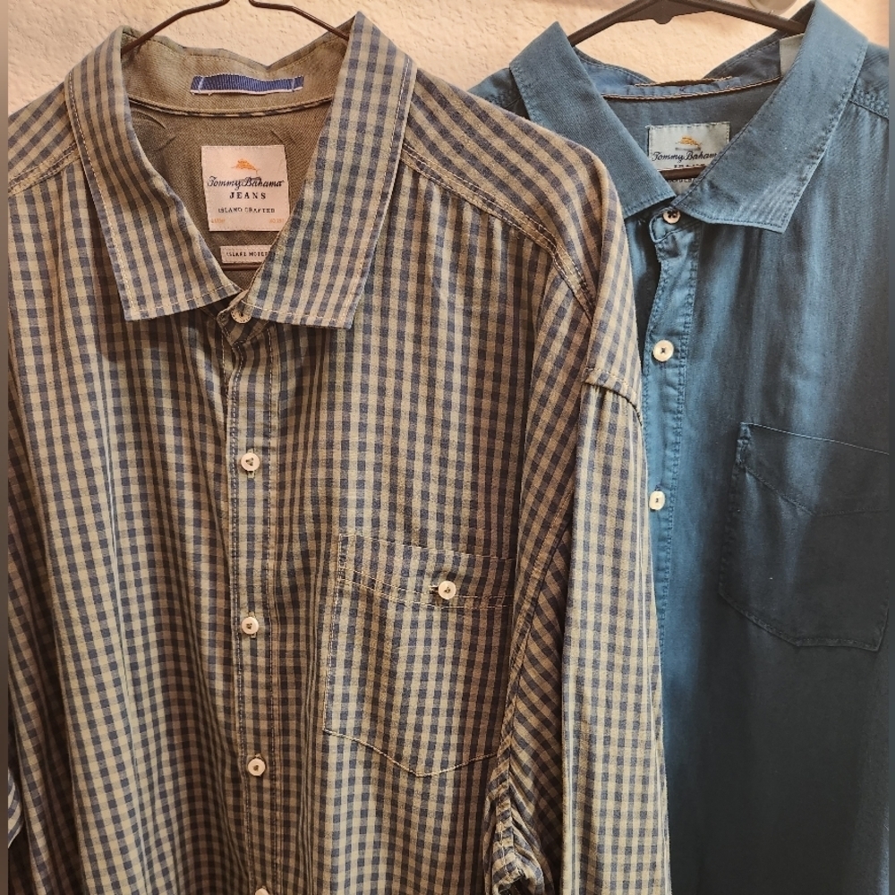 Tommy Bahama Jeans Island modern fit | set of 2 | Men’s button long sleeve  XXL